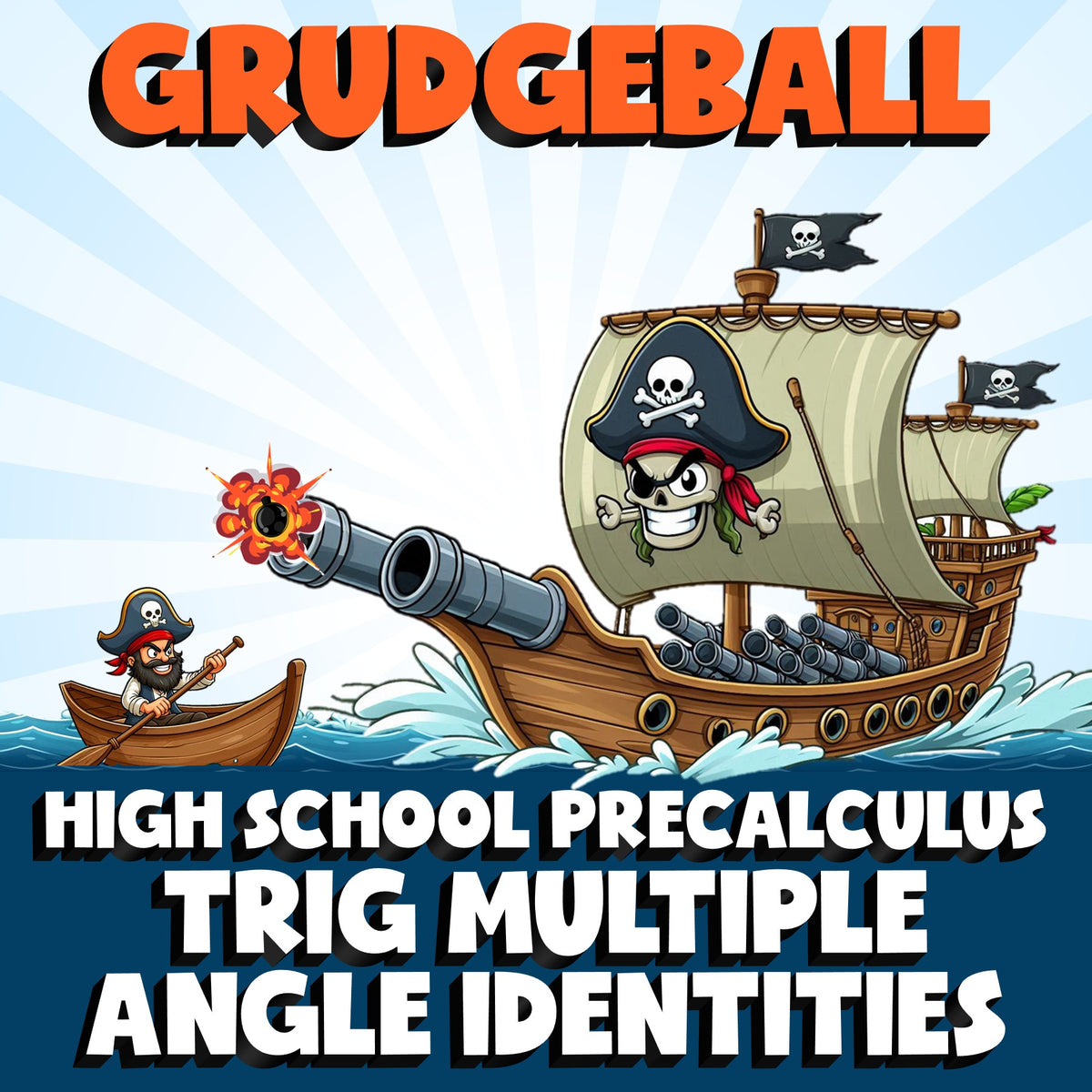 Trig Multiple Angle Identities GRUDGEBALL Math Game - No Prep PreCalculus Review