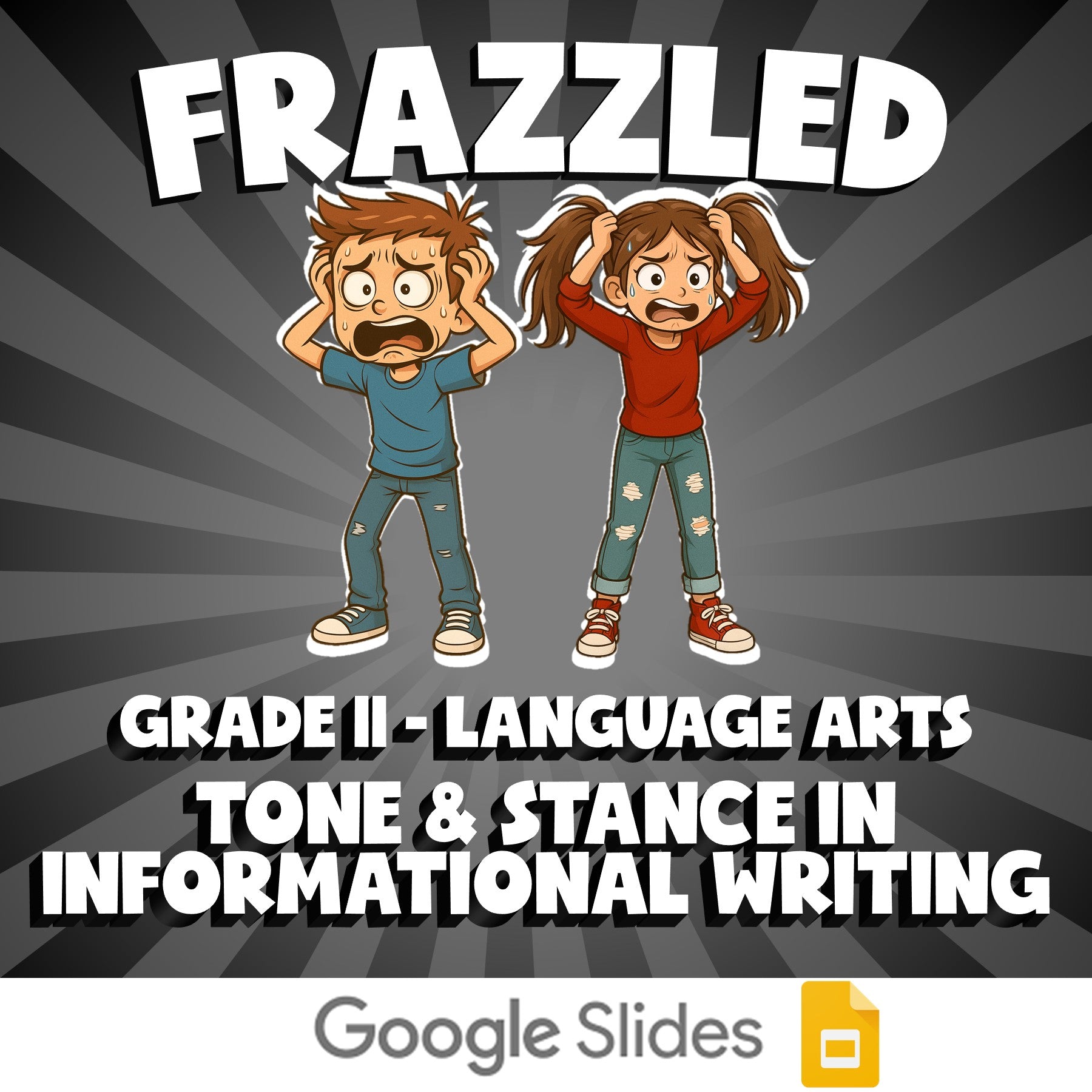 Tone & Stance in Informational Writing FRAZZLED ELA Game - No Prep Grade 11