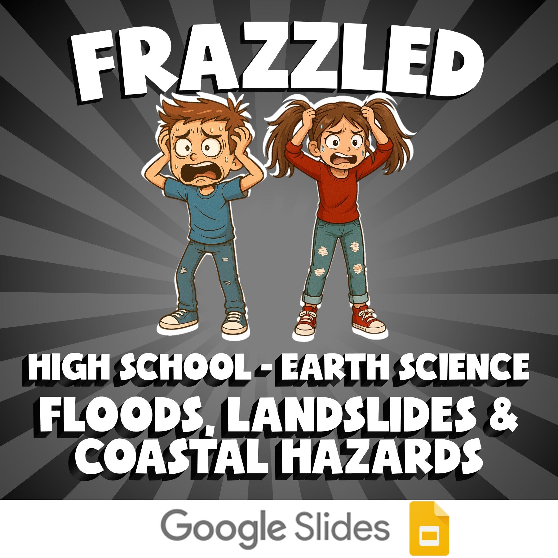 Floods, Landslides & Coastal Hazards FRAZZLED Game - No Prep Earth Science