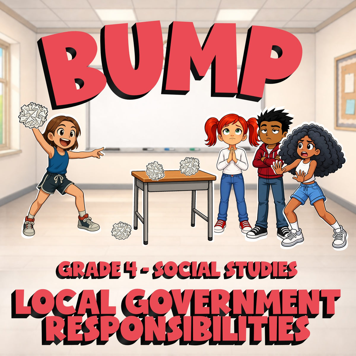 Local Government Responsibilities BUMP Socials Game - No Prep Grade 4 Review