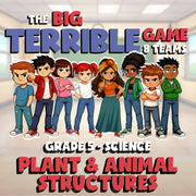 Plant & Animal Structures BIG TERRIBLE GAME - No Prep Grade 5 Science Review