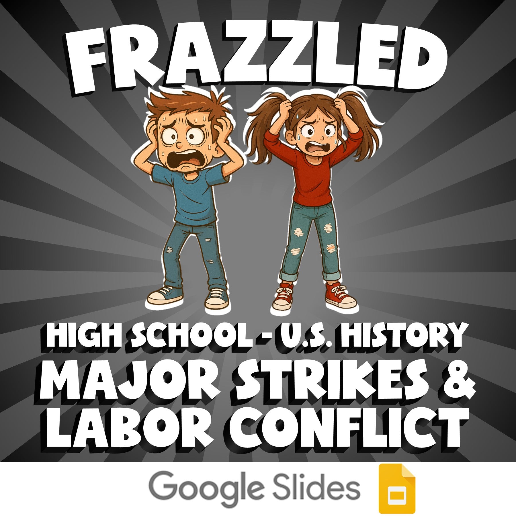 Major Strikes & Labor Conflict FRAZZLED U.S. History Game - No Prep Review