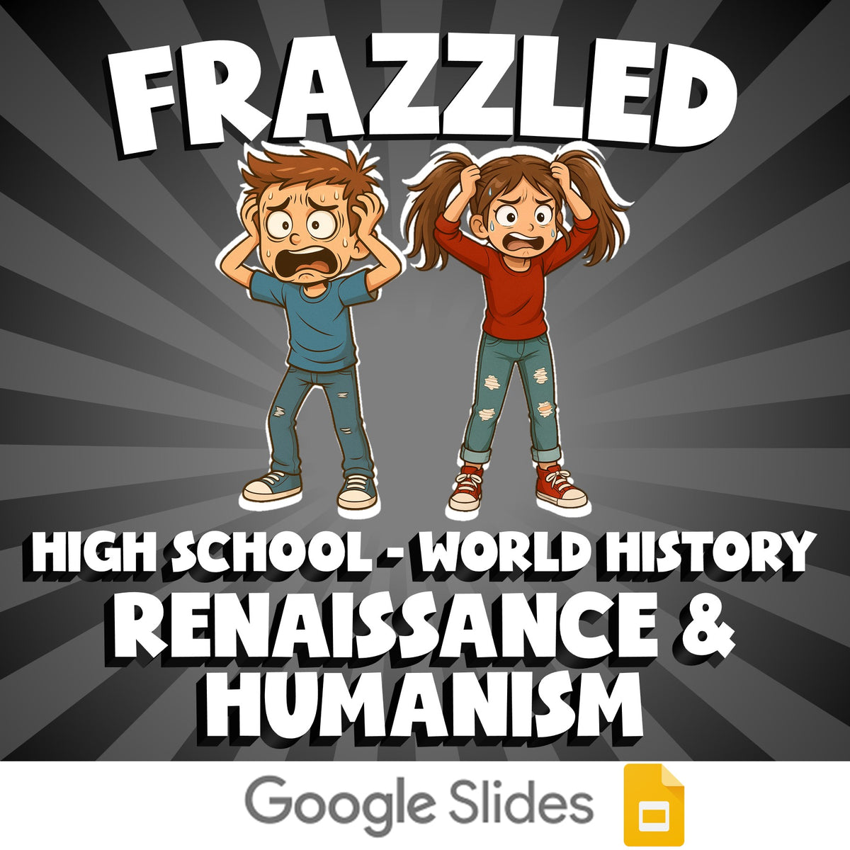 Renaissance & Humanism FRAZZLED Game - No Prep World History Review Activity