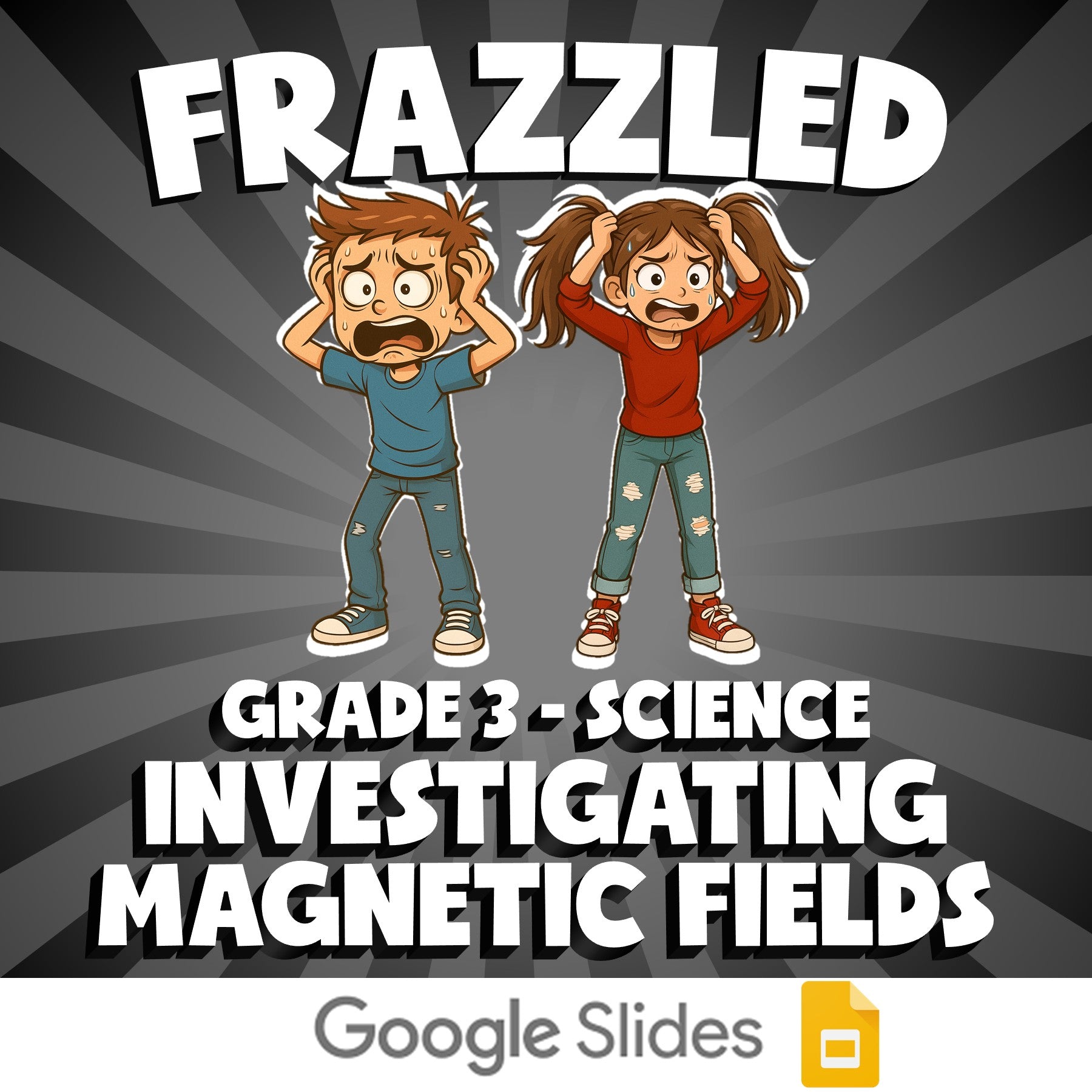 Investigating Magnetic Fields FRAZZLED Science Game - No Prep Grade 3 Review