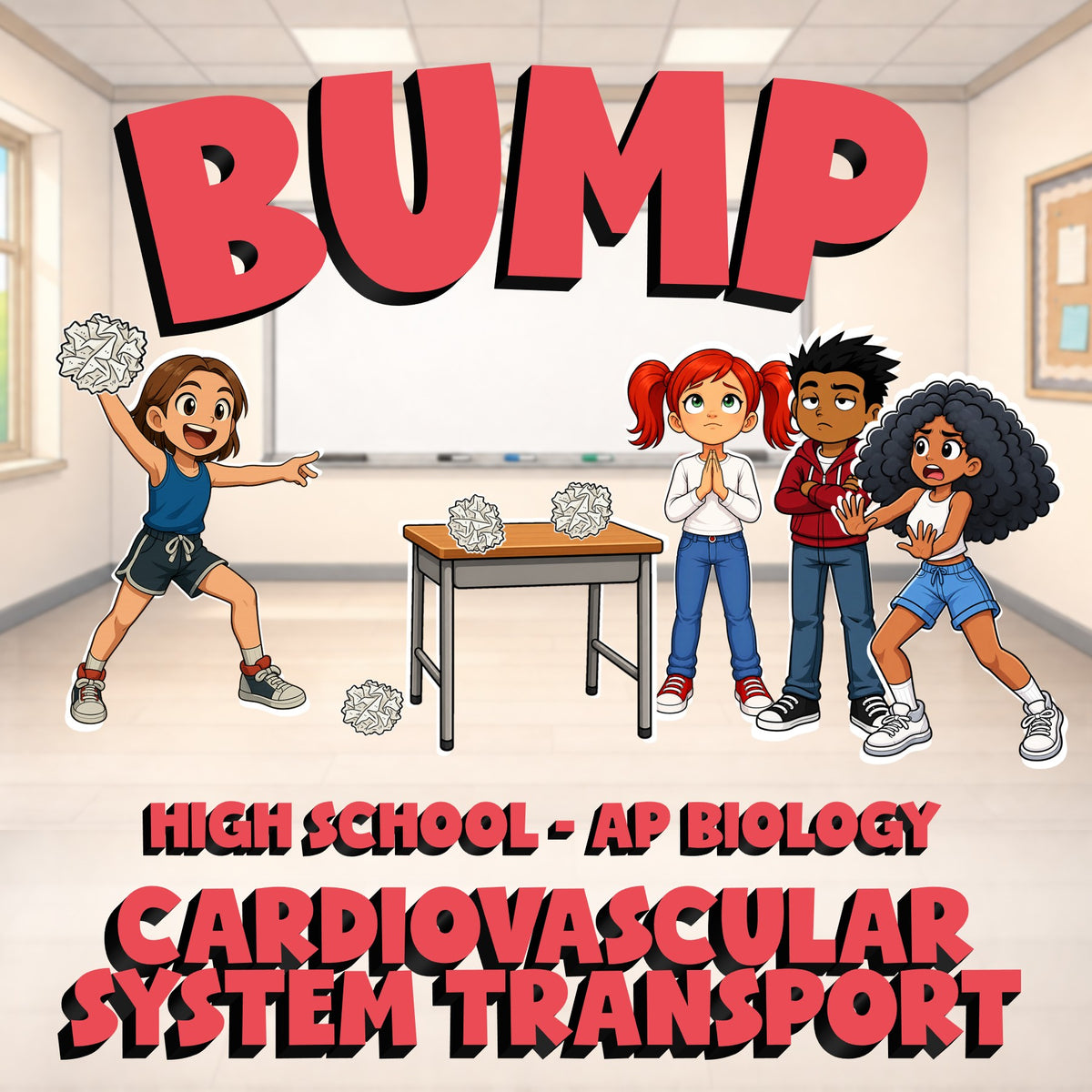 Cardiovascular System Transport BUMP Science Game - No Prep AP Biology Review