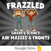 Air Masses & Fronts FRAZZLED Science Game - No Prep Grade 6 Review Activity