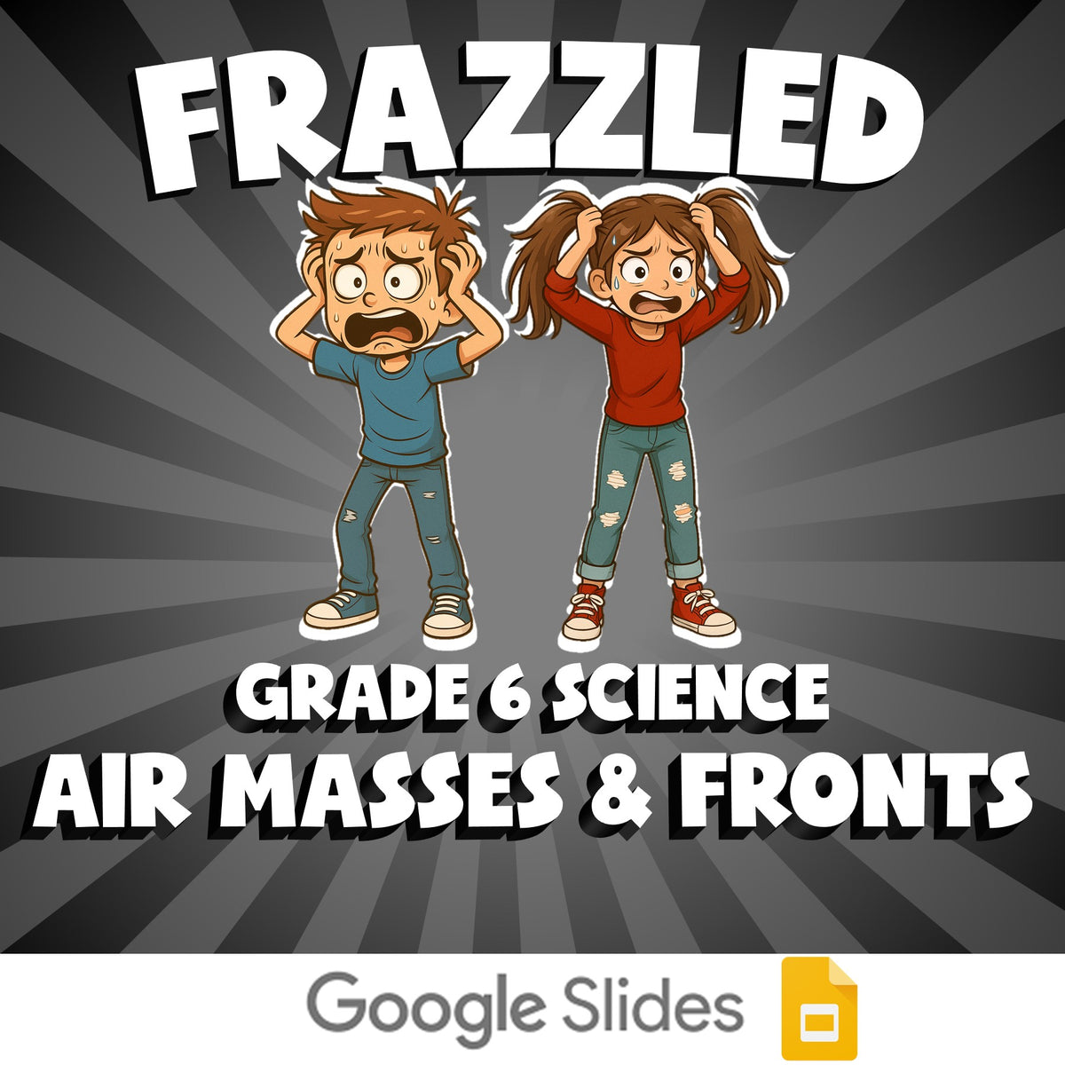 Air Masses & Fronts FRAZZLED Science Game - No Prep Grade 6 Review Activity