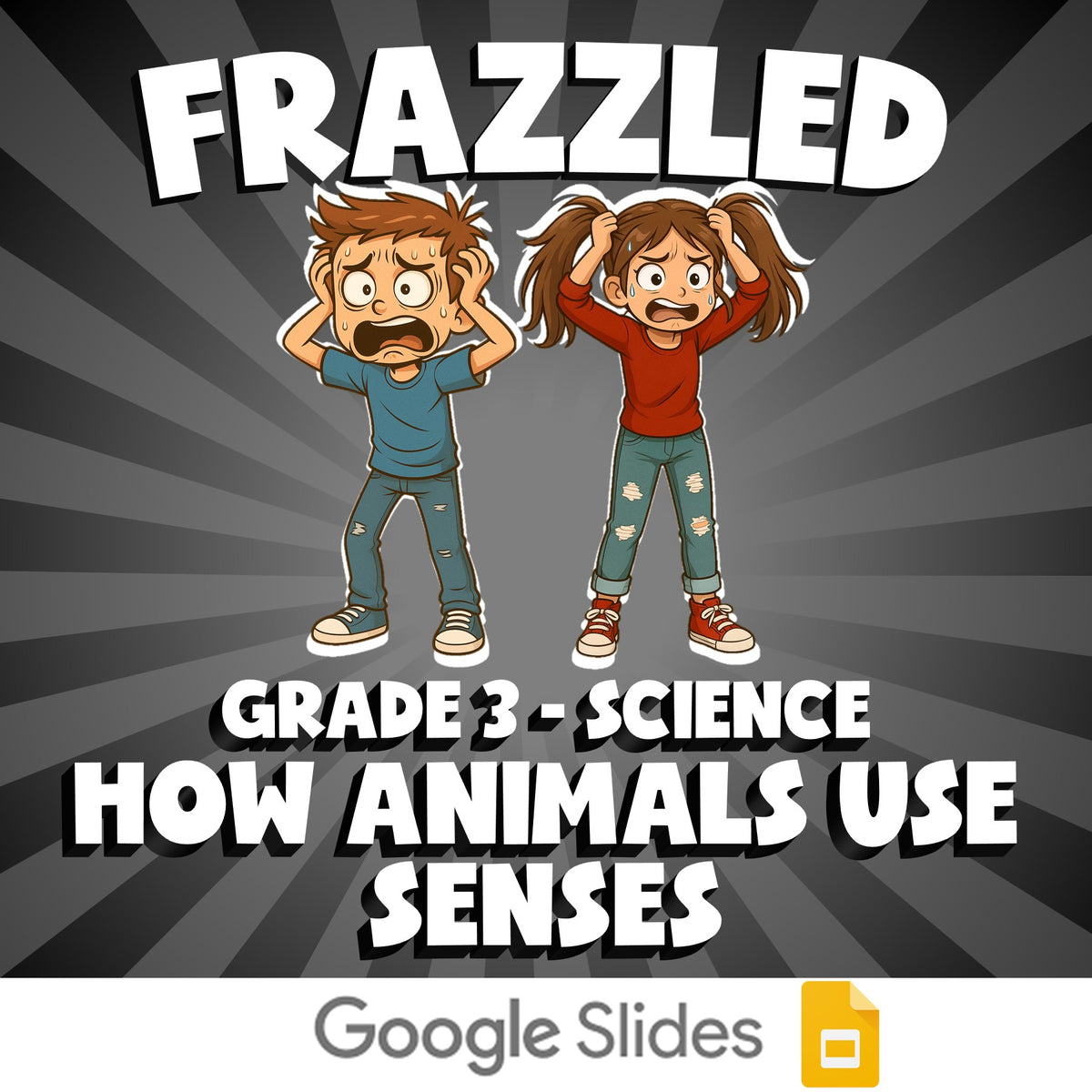 How Animals Use Senses FRAZZLED Science Game - No Prep Grade 3 Review Activity