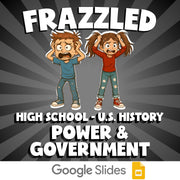 Power & Government FRAZZLED U.S. History Game - No Prep Review Activity