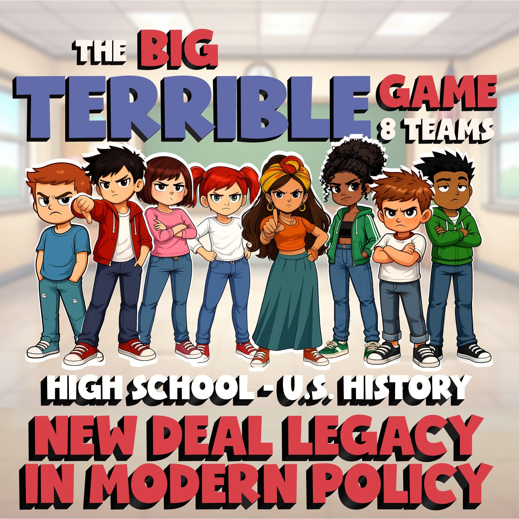 New Deal Legacy in Modern Policy BIG TERRIBLE GAME - No Prep U.S. History Review