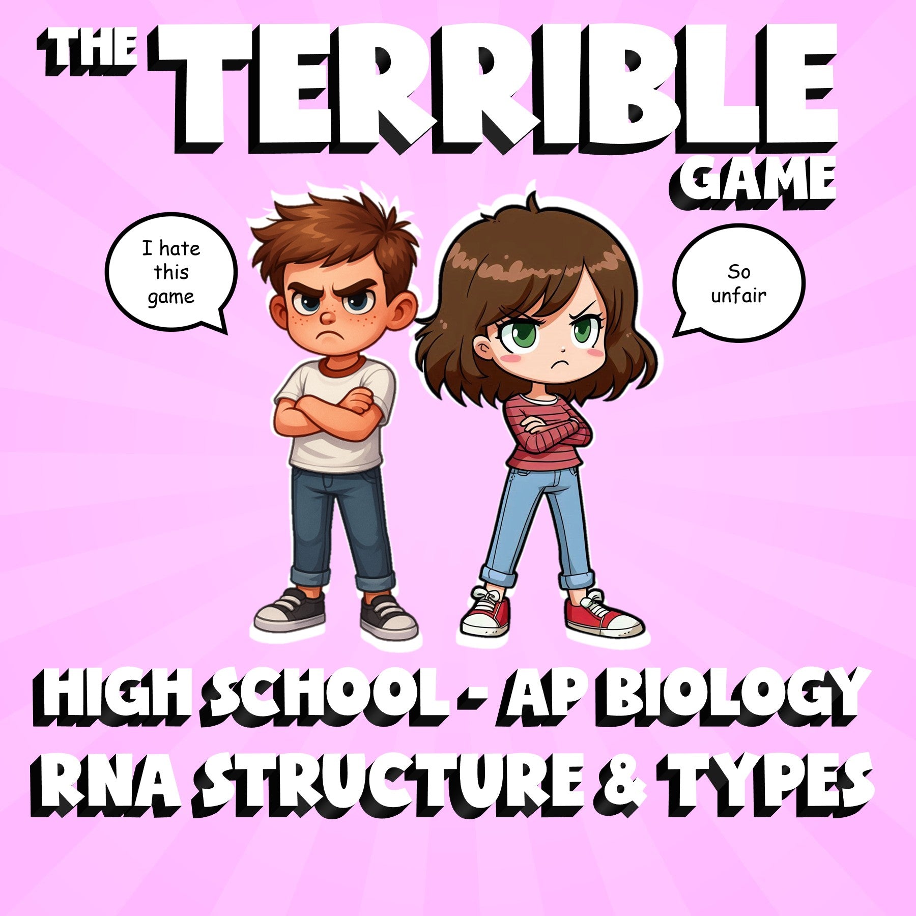 RNA Structure & Types THE TERRIBLE GAME - No Prep AP Biology Science Review