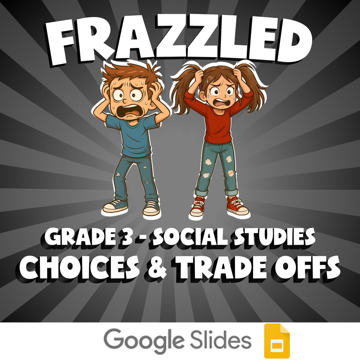 Choices & Trade Offs FRAZZLED Socials Game - No Prep Grade 3 Review Activity