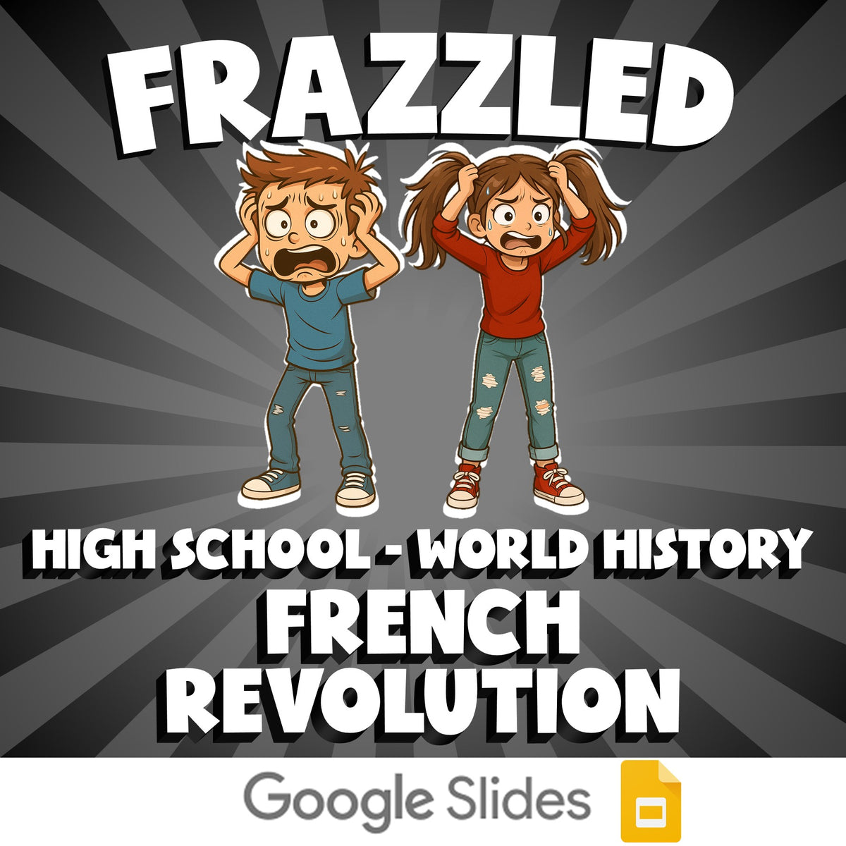 French Revolution FRAZZLED Game - No Prep World History Review Activity