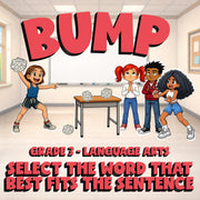 Select the Word That Best Fits the Sentence BUMP ELA Game - No Prep Grade 3