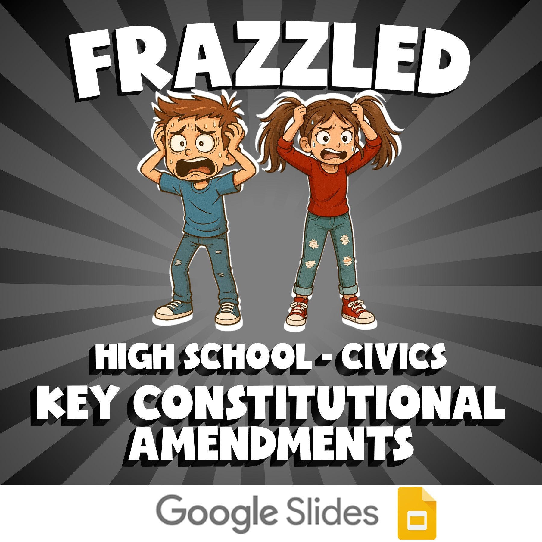Key Constitutional Amendments FRAZZLED Civics Game - No Prep Review Activity