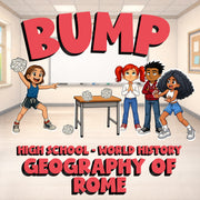 Geography of Rome BUMP Game - No Prep World History Review Activity