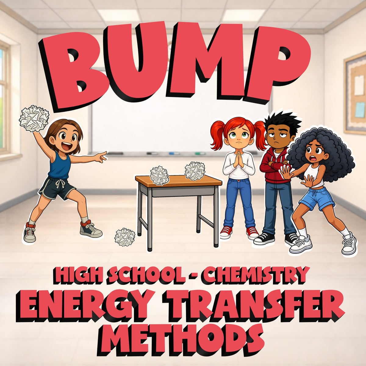 Energy Transfer Methods BUMP Science Game - No Prep Chemistry Review Activity