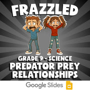 Predator Prey Relationships FRAZZLED Science Game - No Prep Grade 9 Review