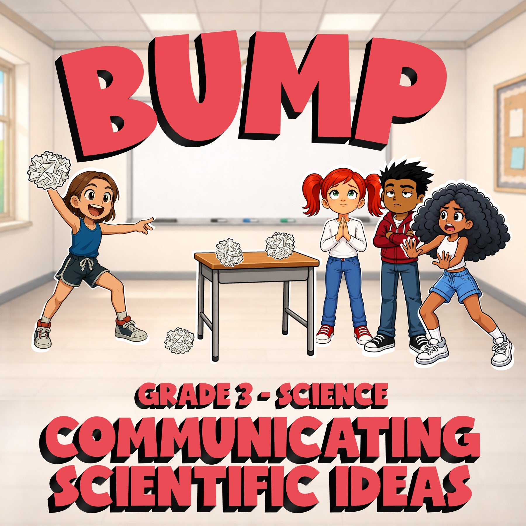 Communicating Scientific Ideas BUMP Science Game - No Prep Grade 3 Review