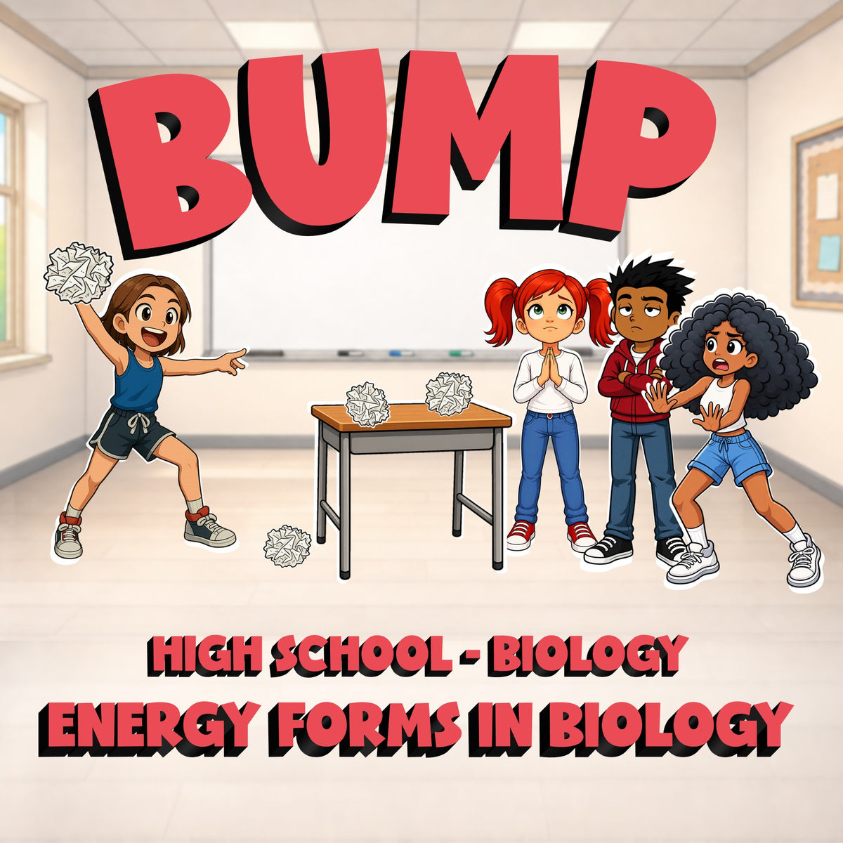 Energy Forms in Biology BUMP Science Game - No Prep Biology Review Activity
