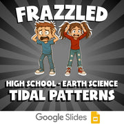 Tidal Patterns FRAZZLED Game - No Prep Earth Science Review Activity