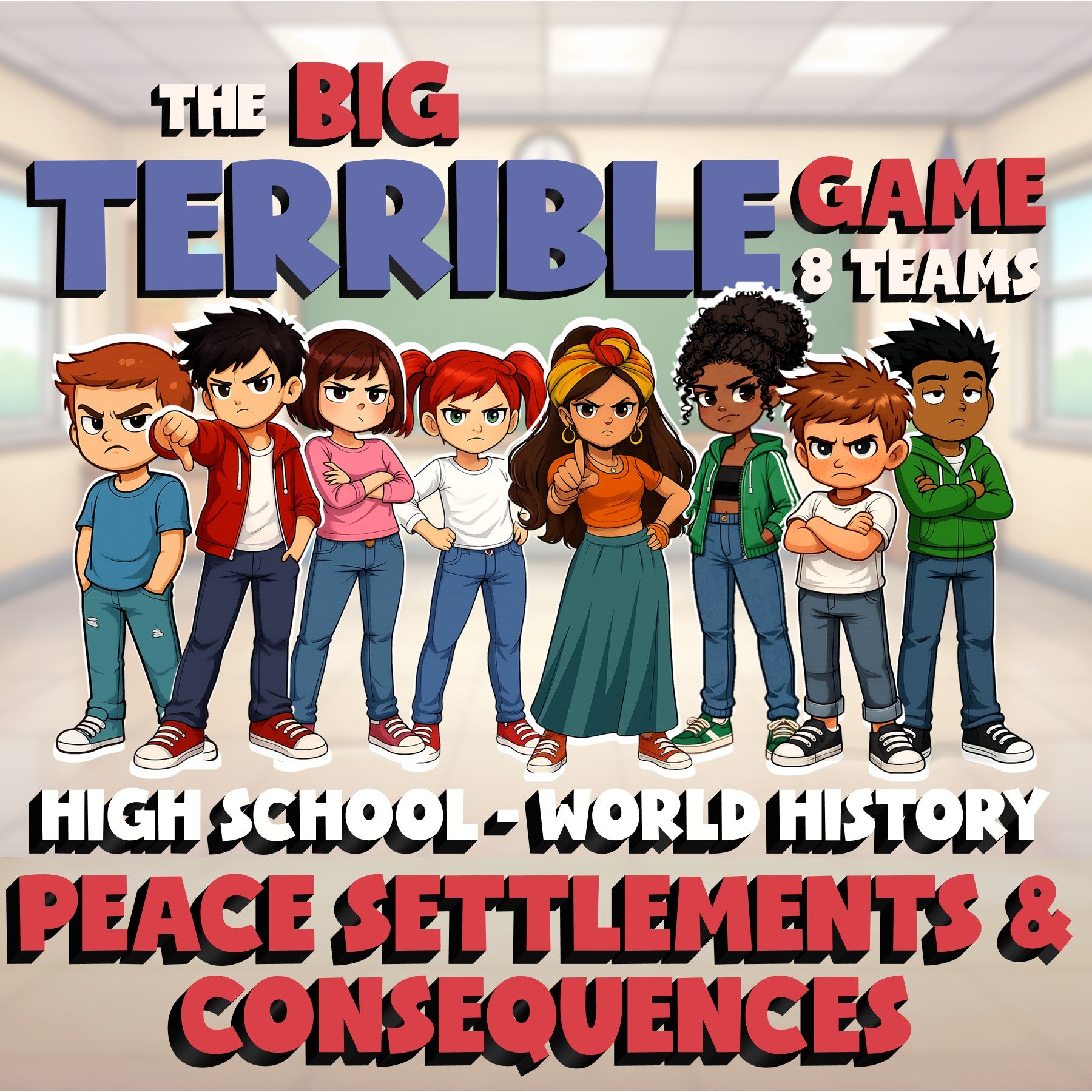 Peace Settlements & Consequences BIG TERRIBLE GAME - World History Review