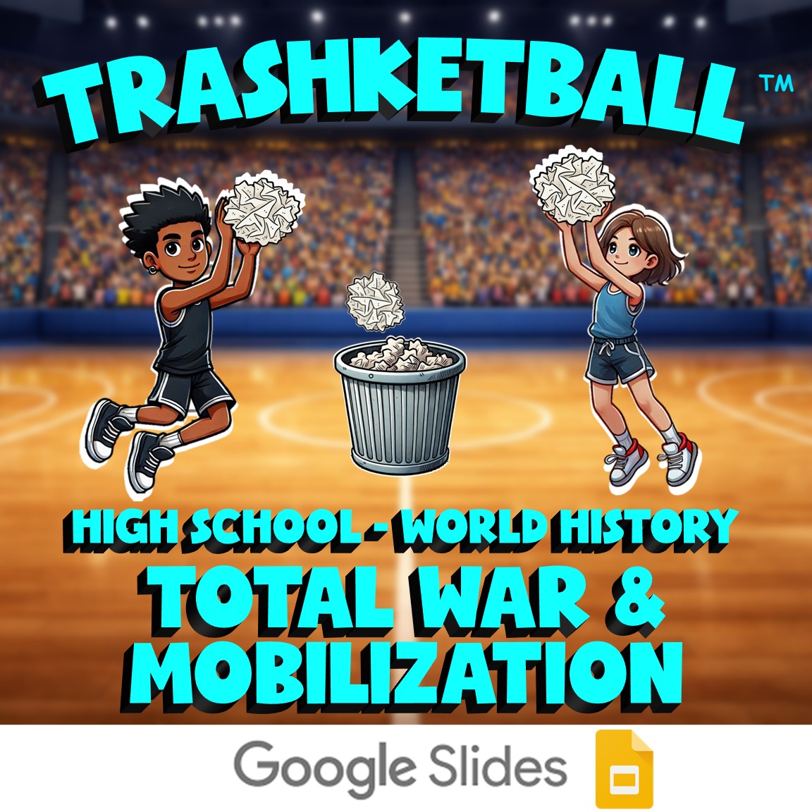 Total War & Mobilization TRASHKETBALL Game - No Prep World History Review