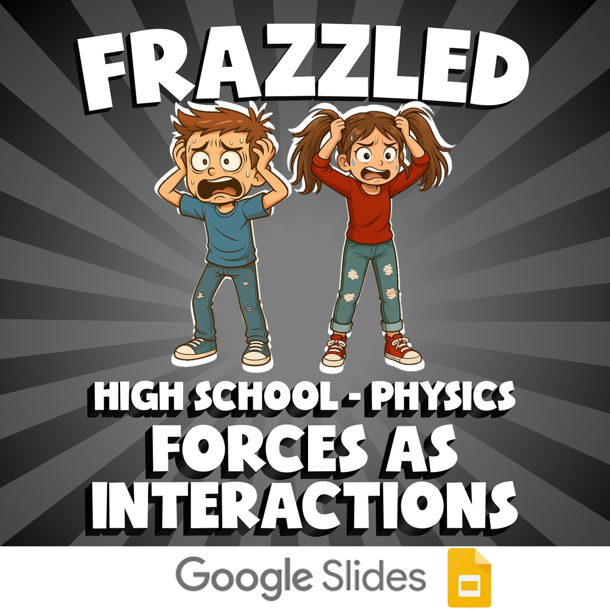 Forces as Interactions FRAZZLED Science Game - No Prep Physics Review Activity