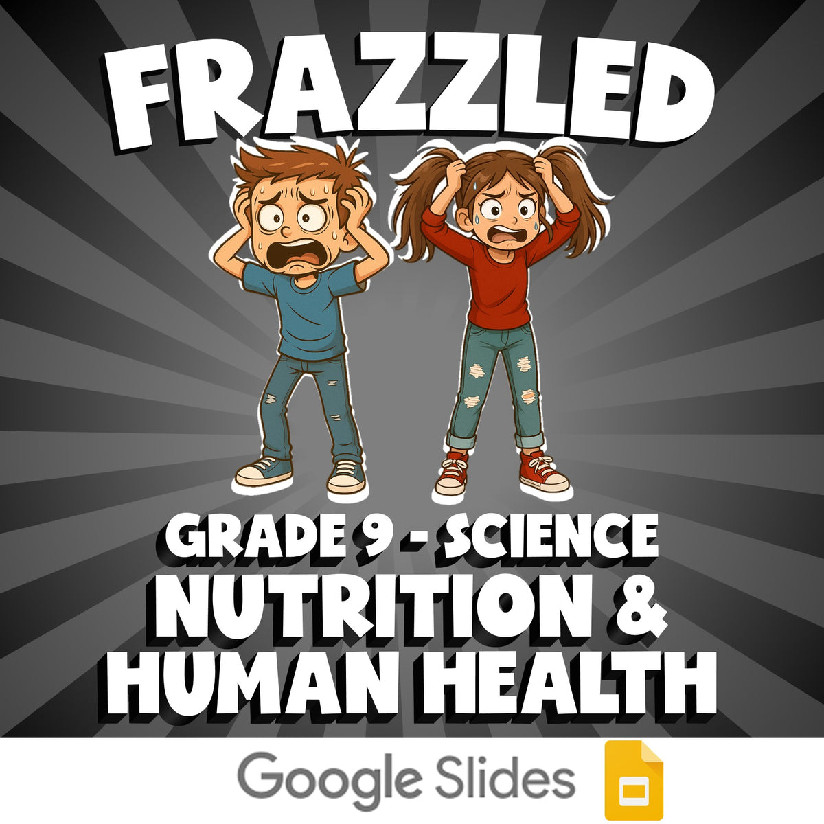 Nutrition & Human Health FRAZZLED Science Game - No Prep Grade 9 Review Activity