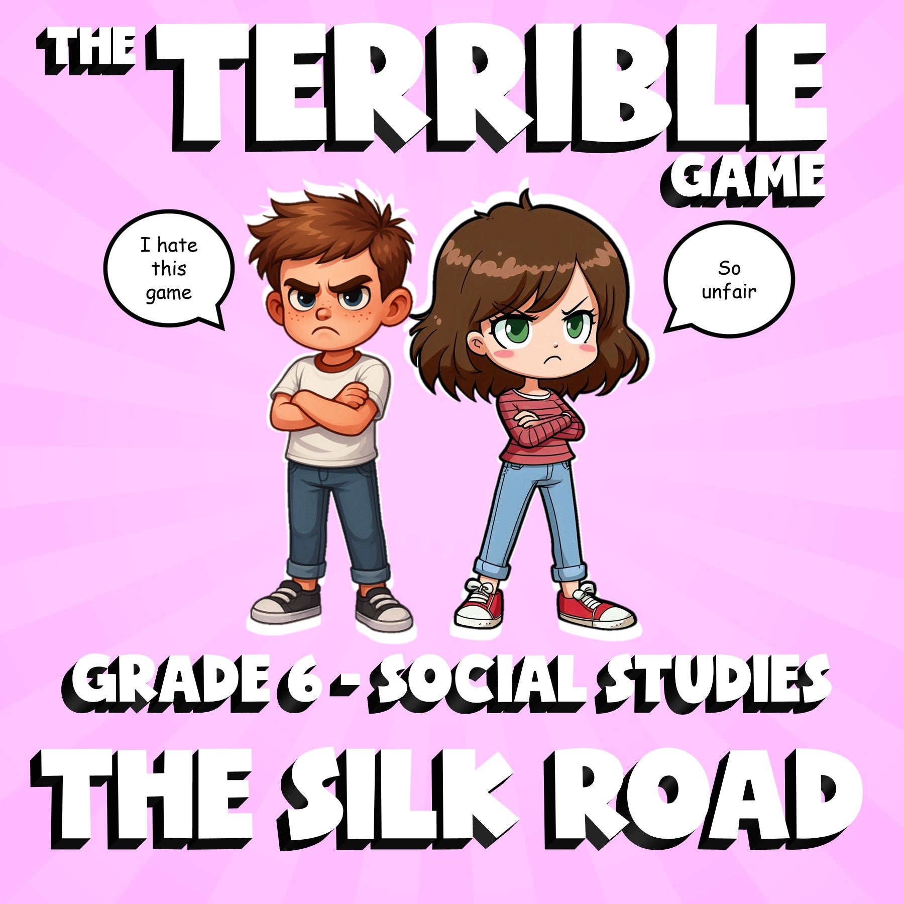The Silk Road THE TERRIBLE GAME - No Prep Grade 6 Socials Review Activity