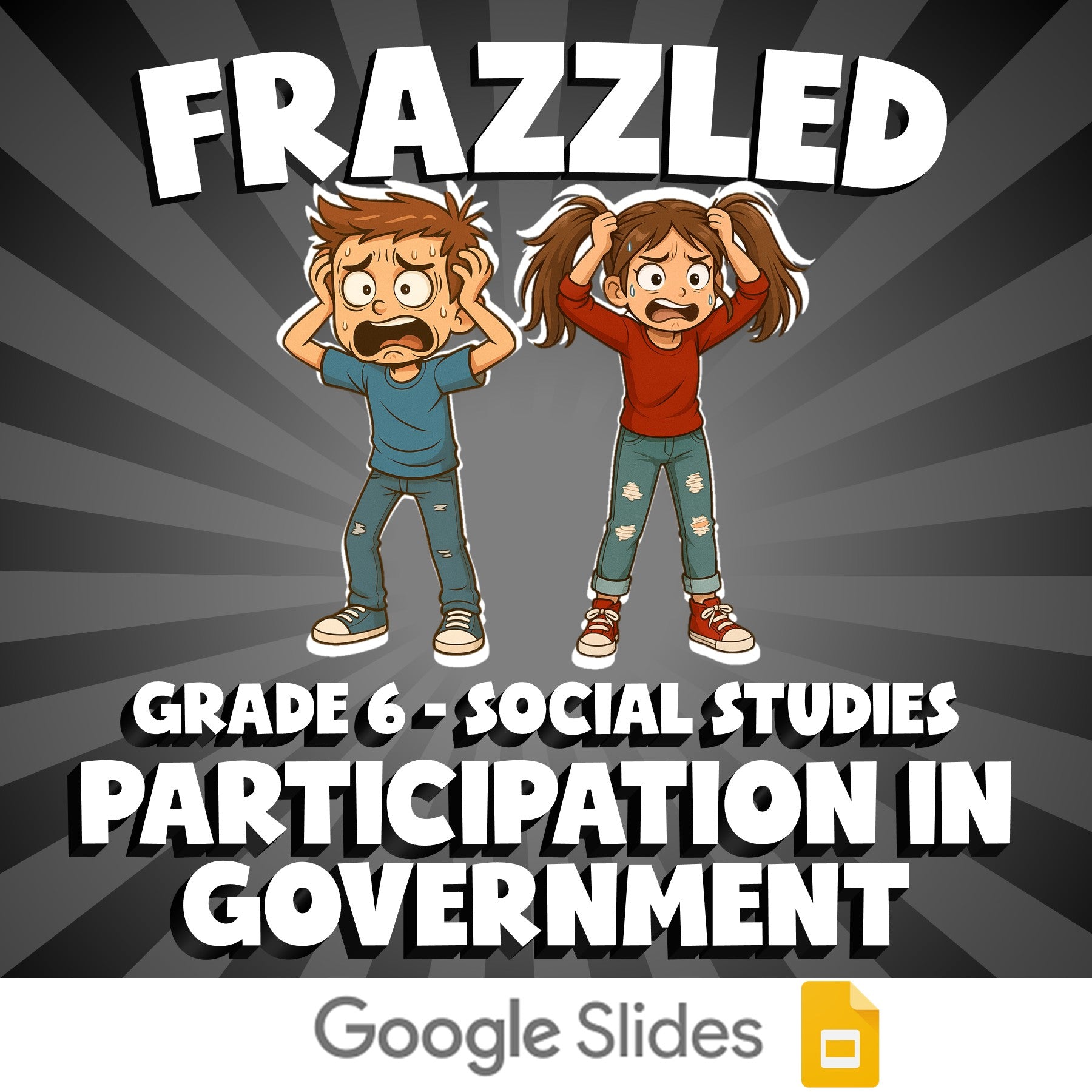 Participation in Government FRAZZLED Socials Game - No Prep Grade 6 Review