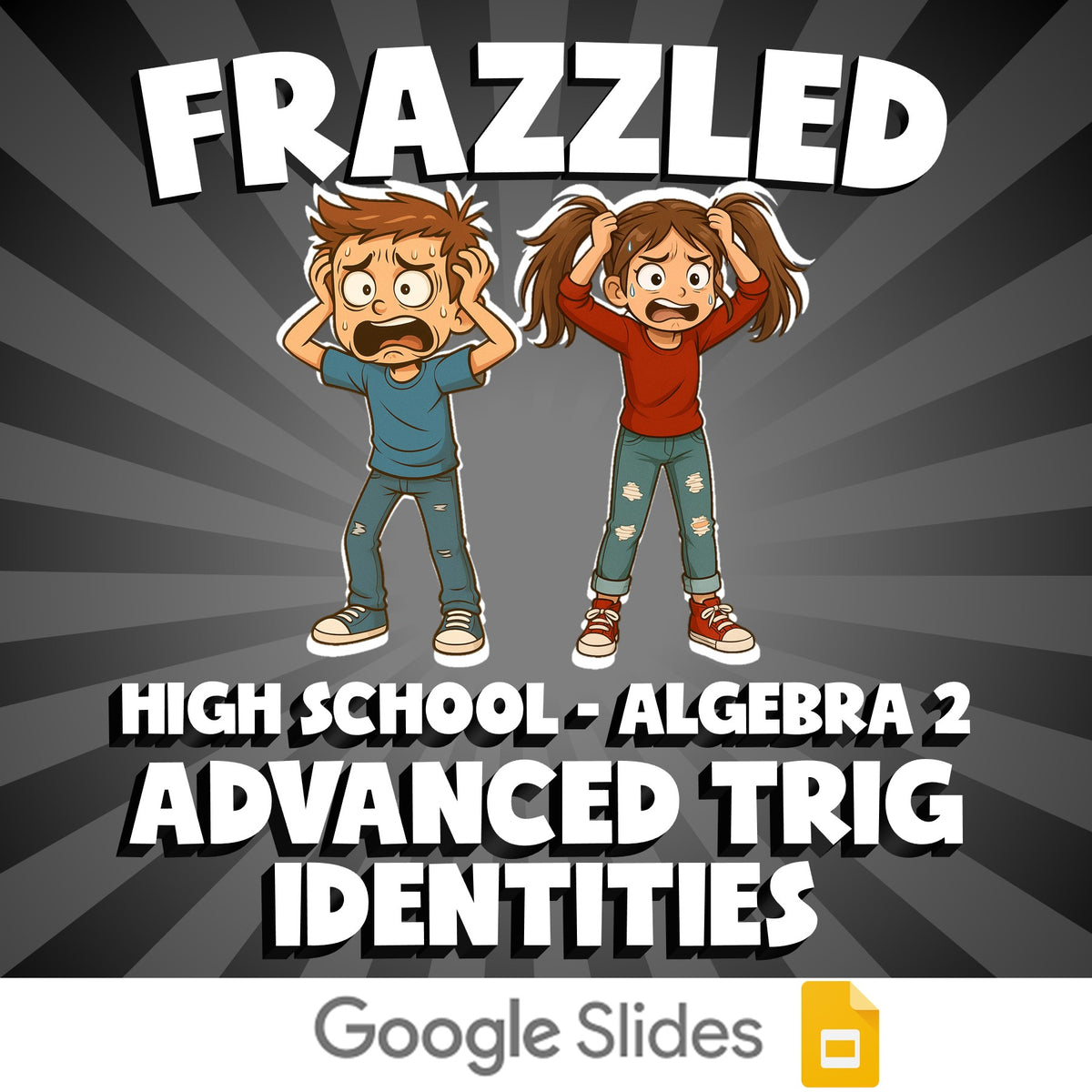 Advanced Trig Identities FRAZZLED Math Game - No Prep Algebra 2 Review Activity