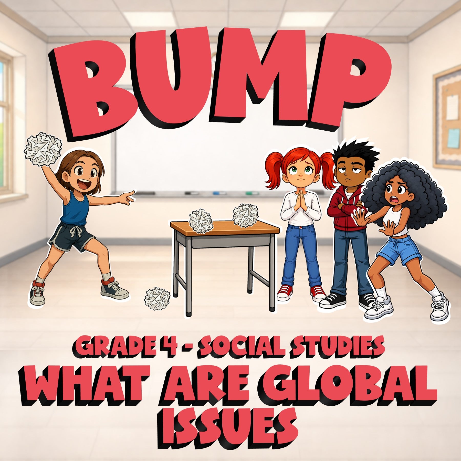 What Are Global Issues BUMP Socials Game - No Prep Grade 4 Review Activity