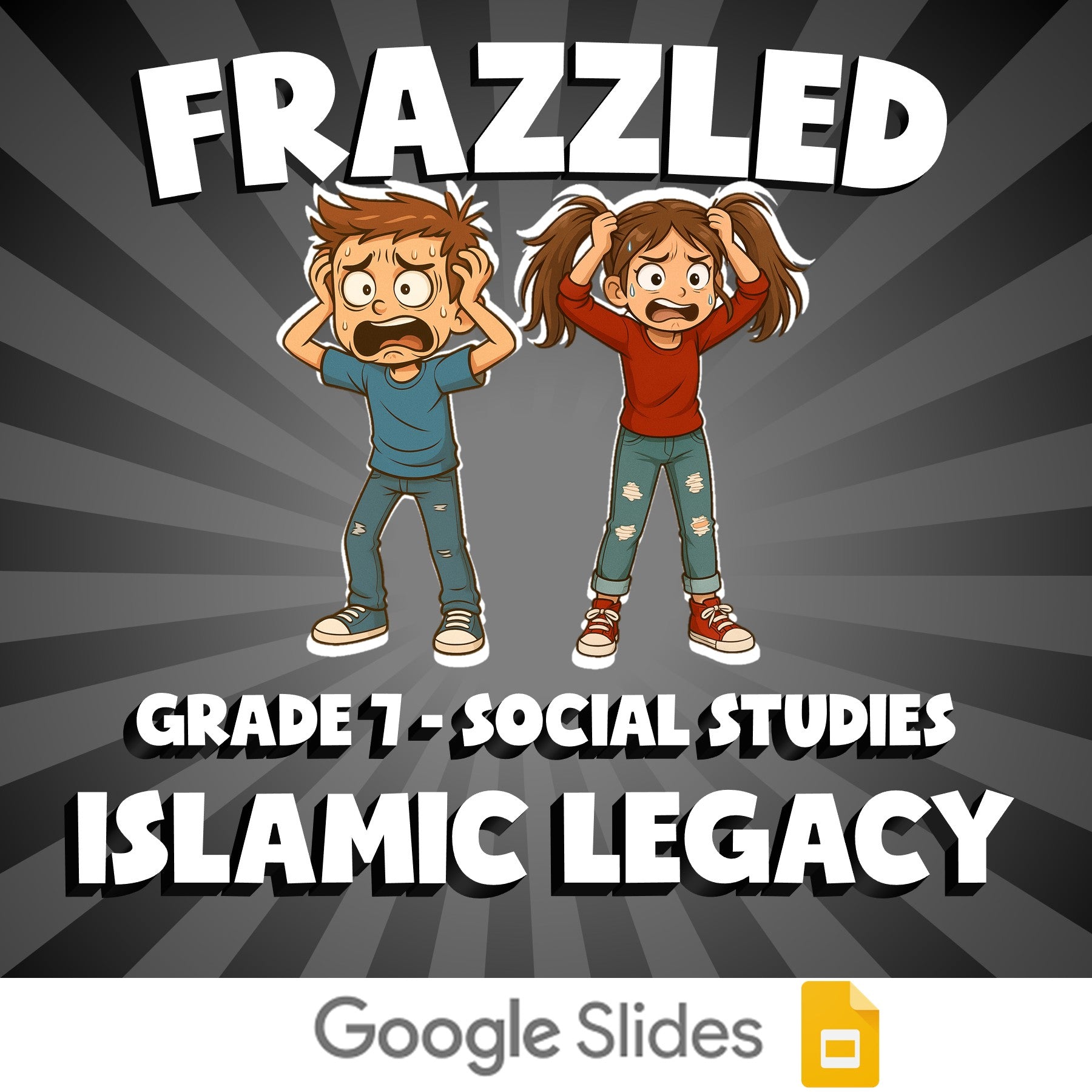 Islamic Legacy FRAZZLED Socials Game - No Prep Grade 7 Review Activity