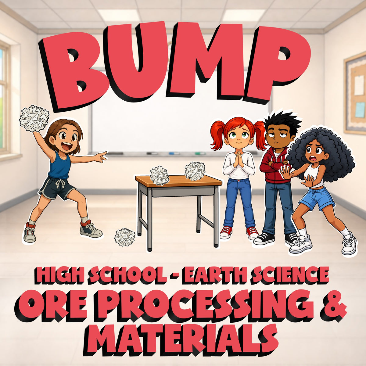 Ore Processing & Materials BUMP Game - No Prep Earth Science Review Activity