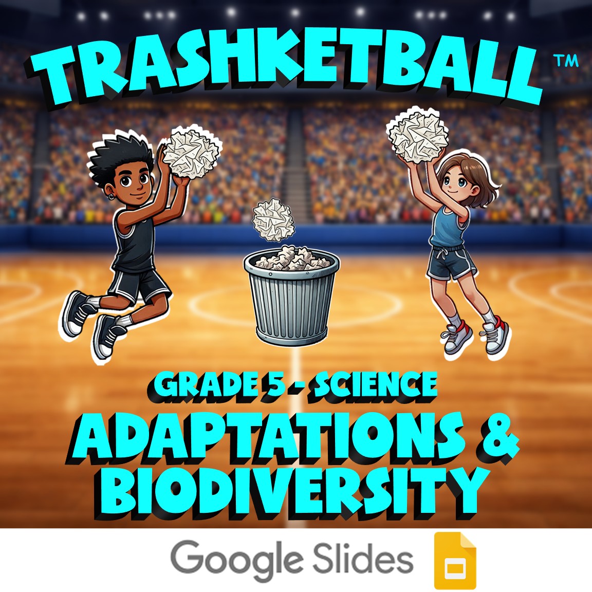 Adaptations & Biodiversity TRASHKETBALL Science Game - No Prep Grade 5 Review