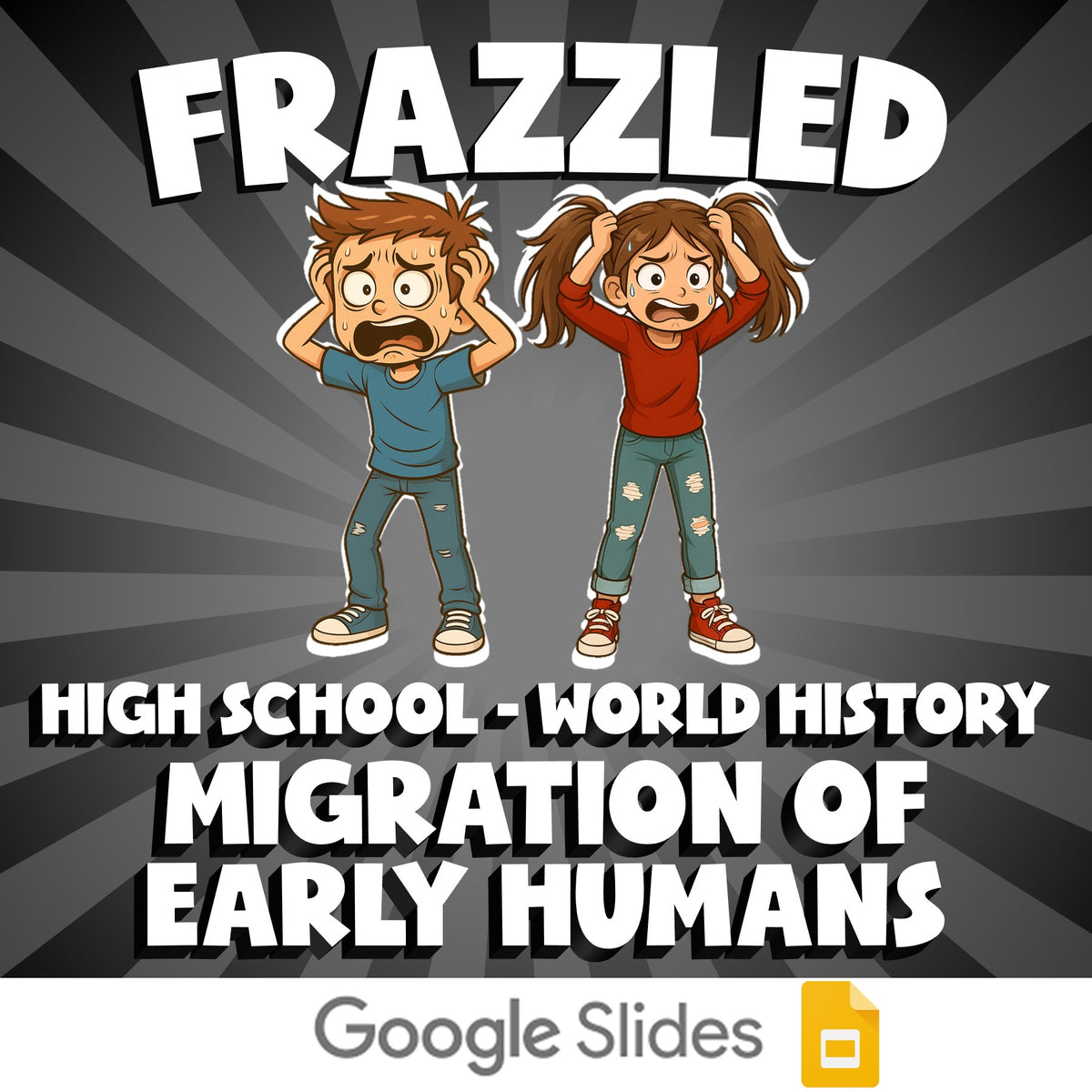 Migration of Early Humans FRAZZLED Game - No Prep World History Review Activity