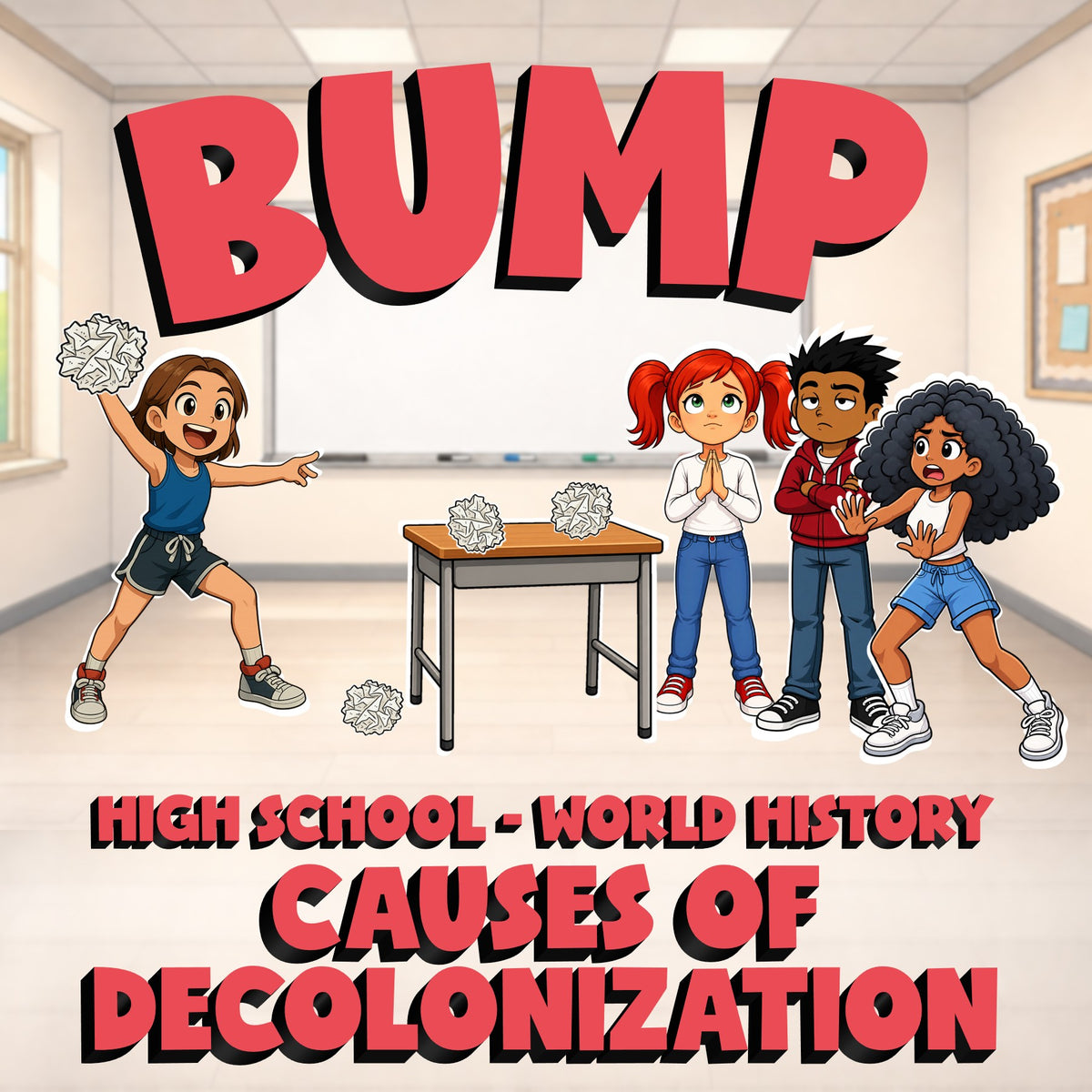 Causes of Decolonization BUMP Game - No Prep World History Review Activity
