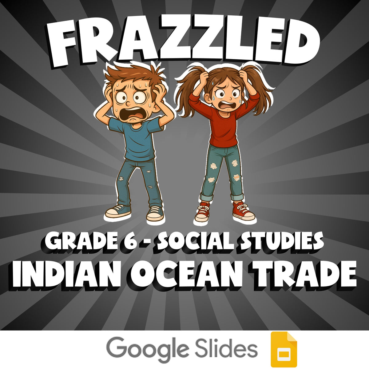 Indian Ocean Trade FRAZZLED Socials Game - No Prep Grade 6 Review Activity