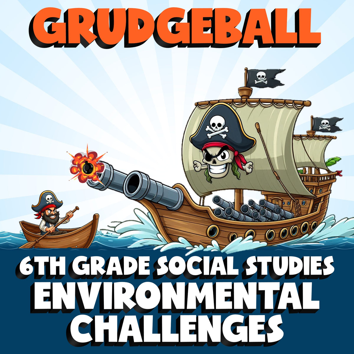 Environmental Challenges GRUDGEBALL Socials Game - No Prep Grade 6 Review