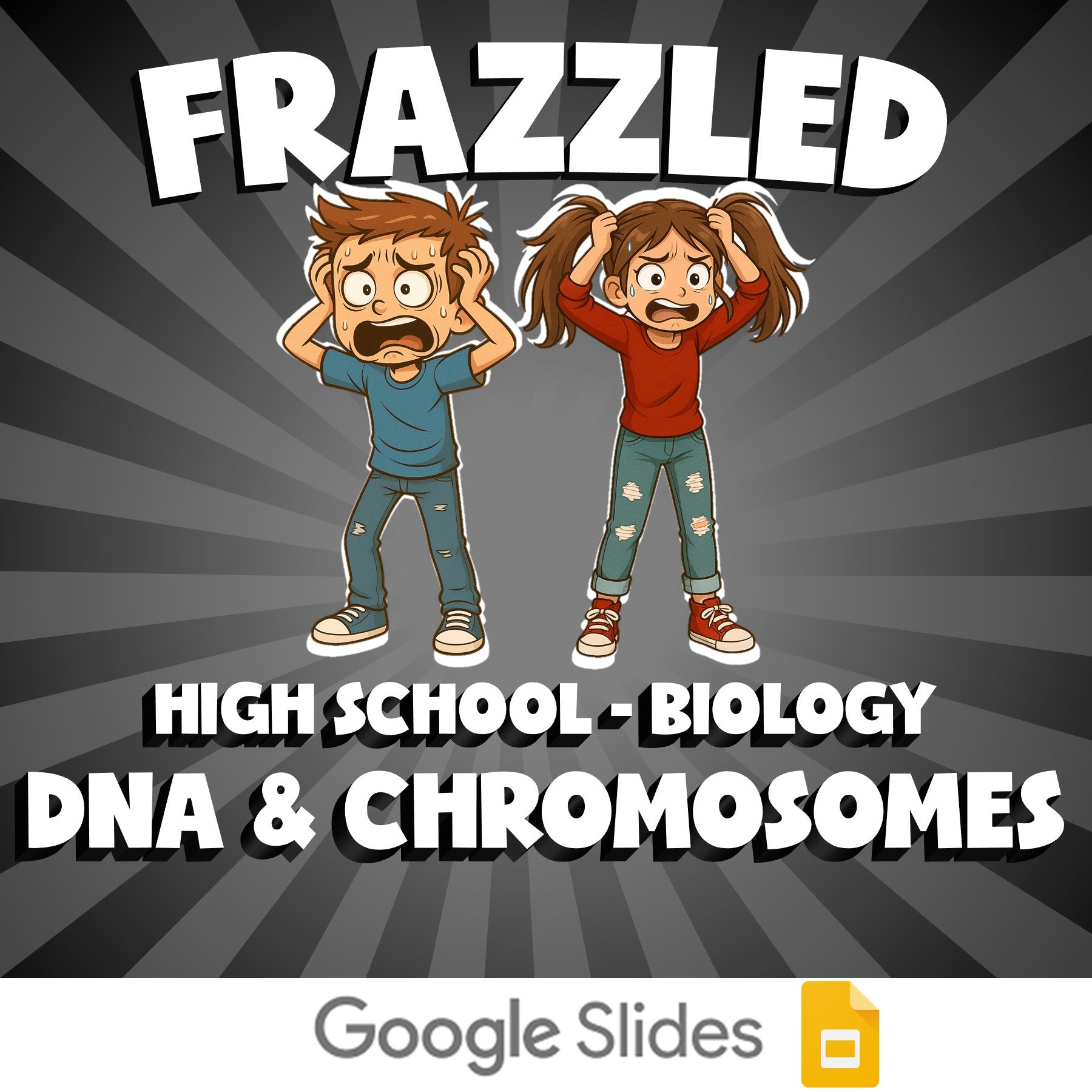 DNA & Chromosomes FRAZZLED Science Game - No Prep Biology Review Activity