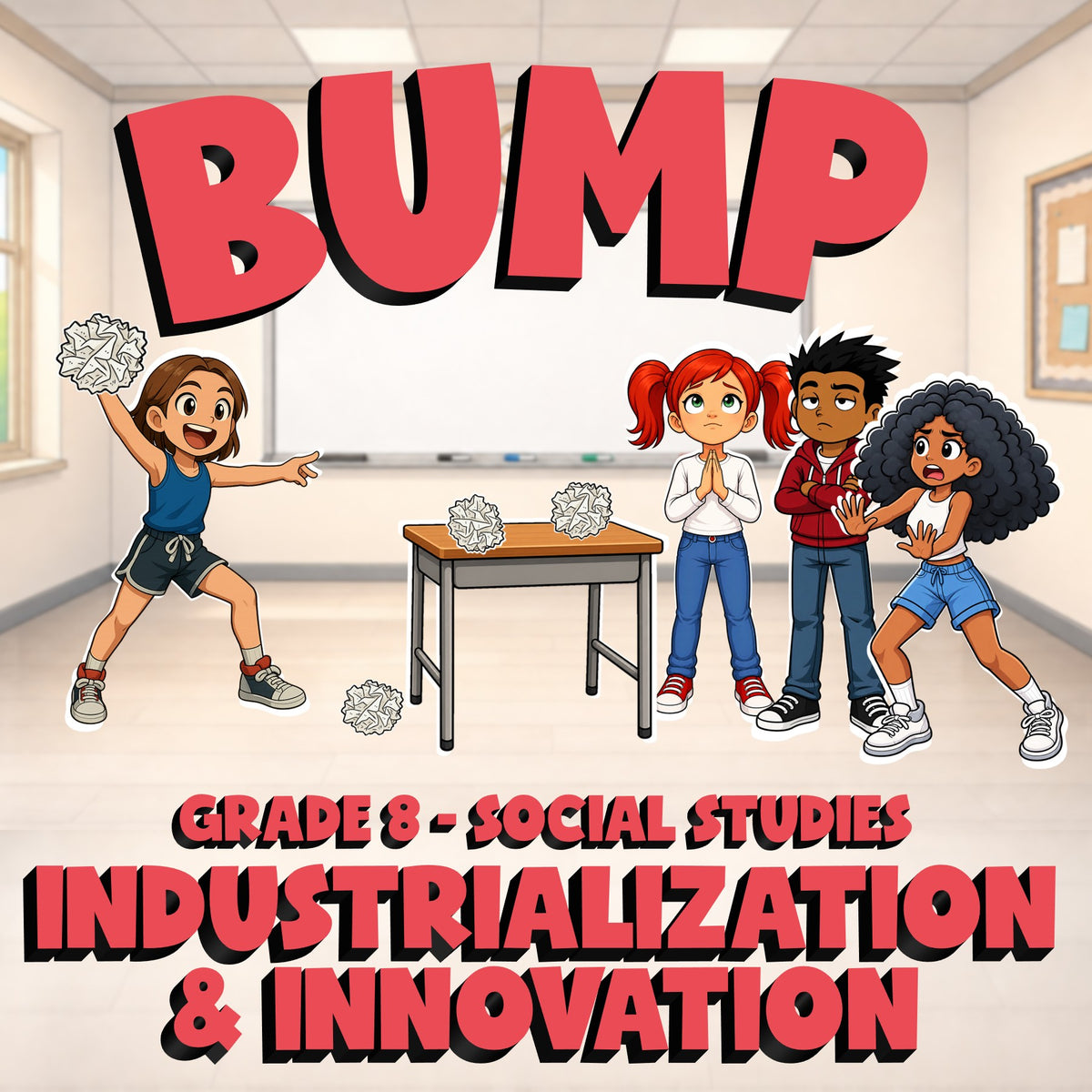 Industrialization & Innovation BUMP Socials Game - No Prep Grade 8 Review