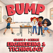 Engineering & Technology BUMP Science Game - No Prep Grade 8 Review Activity
