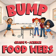 Food Webs BUMP Science Game - No Prep Grade 4 Review Activity