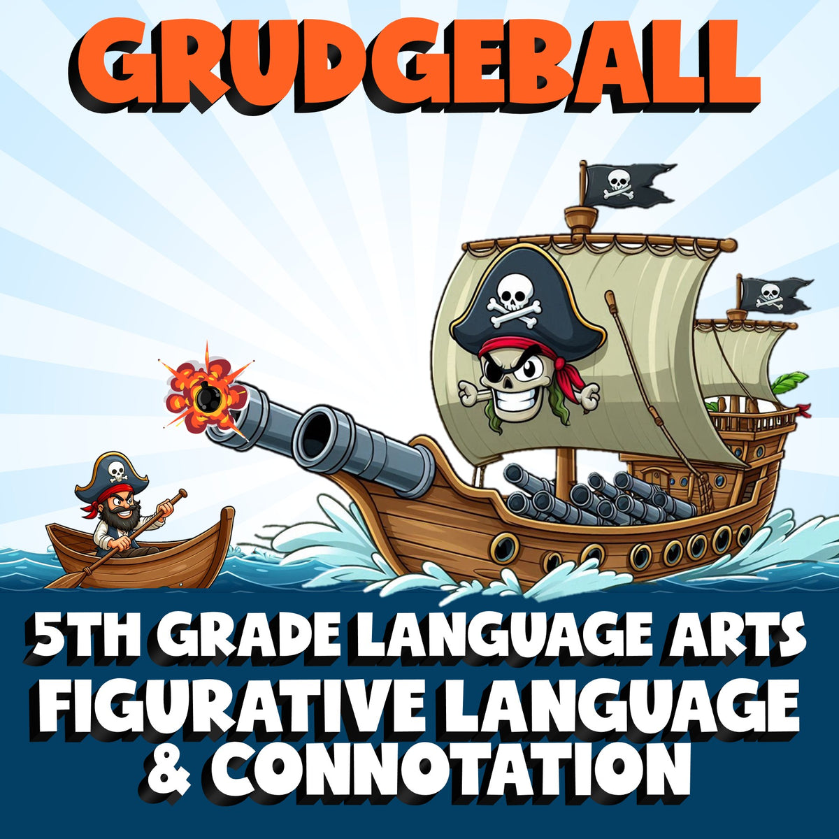 Figurative Language & Connotation GRUDGEBALL ELA Game - No Prep Grade 5 Review