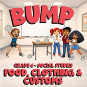 Food, Clothing & Customs BUMP Socials Game - No Prep Grade 6 Review Activity