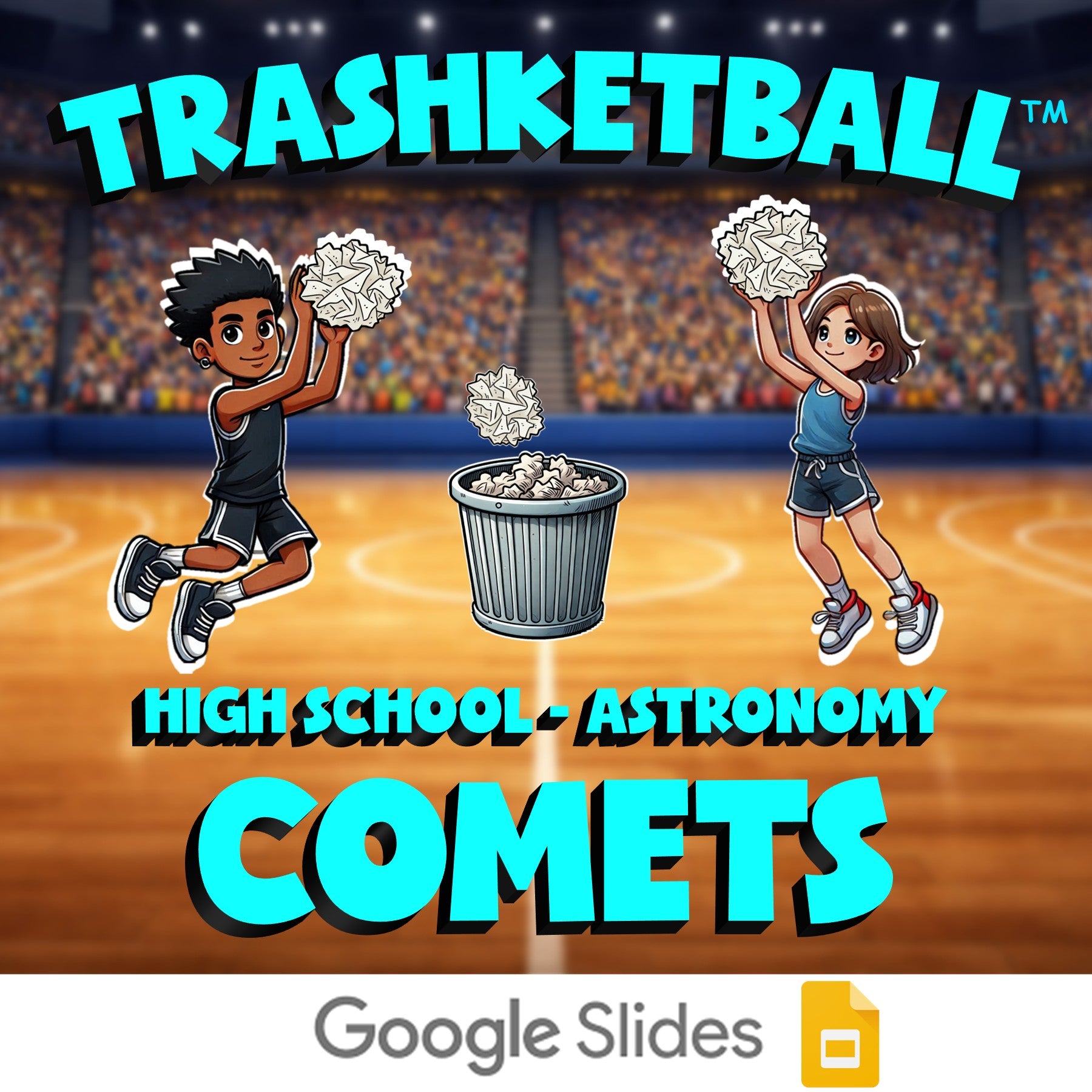 Comets TRASHKETBALL Science Game - No Prep Astronomy Review Activity