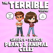 Plant & Animal Cells THE TERRIBLE GAME - No Prep Grade 8 Science Review Activity