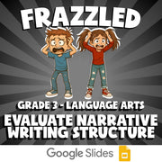 Evaluate Narrative Writing Structure FRAZZLED ELA Game - No Prep Grade 3 Review