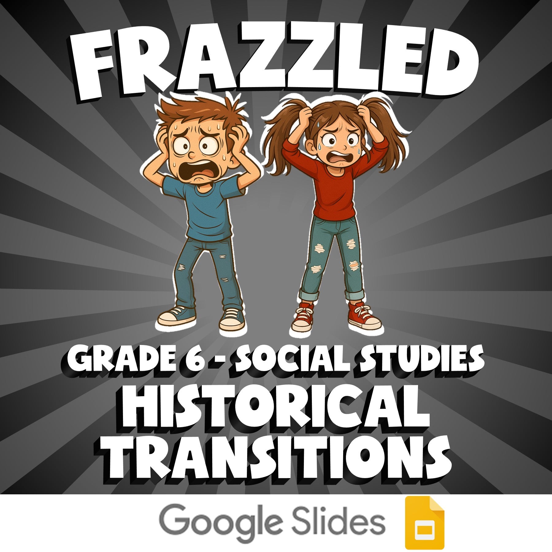 Historical Transitions FRAZZLED Socials Game - No Prep Grade 6 Review Activity